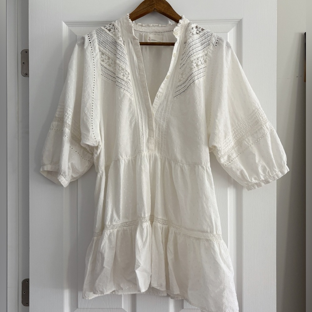 Elegant Off White Women's Top - Anthropologie